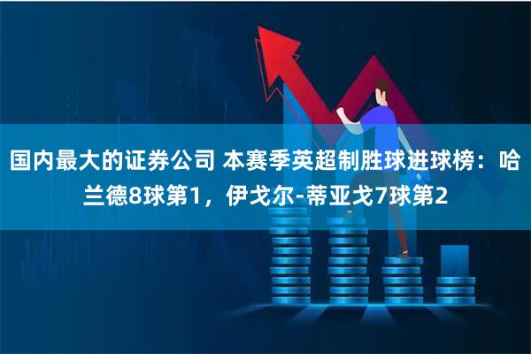 国内最大的证券公司 本赛季英超制胜球进球榜：哈兰德8球第1，伊戈尔-蒂亚戈7球第2