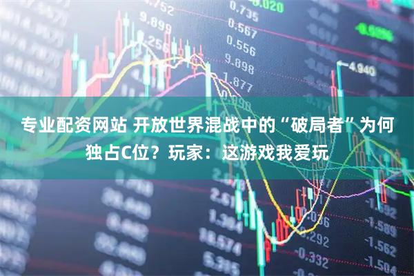 专业配资网站 开放世界混战中的“破局者”为何独占C位？玩家：这游戏我爱玩